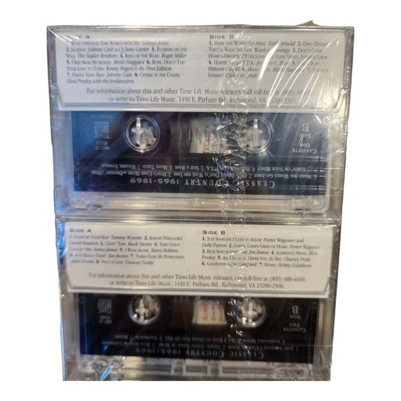 Time Life Classic Country Music 1965-1969, 1970- 1974 Sealed Cassette Tapes (4) - Picture 4 of 13